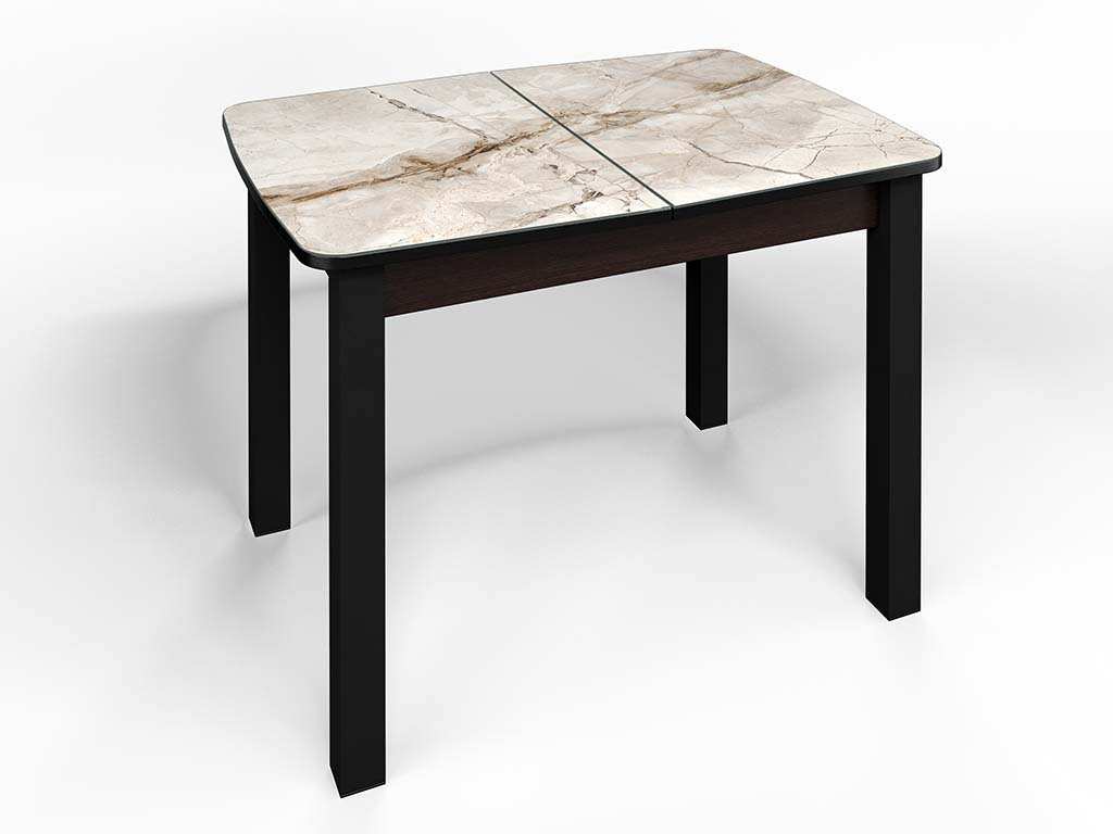 Стол СМ-4 Флорида ноги окрас квадратный венге/черный