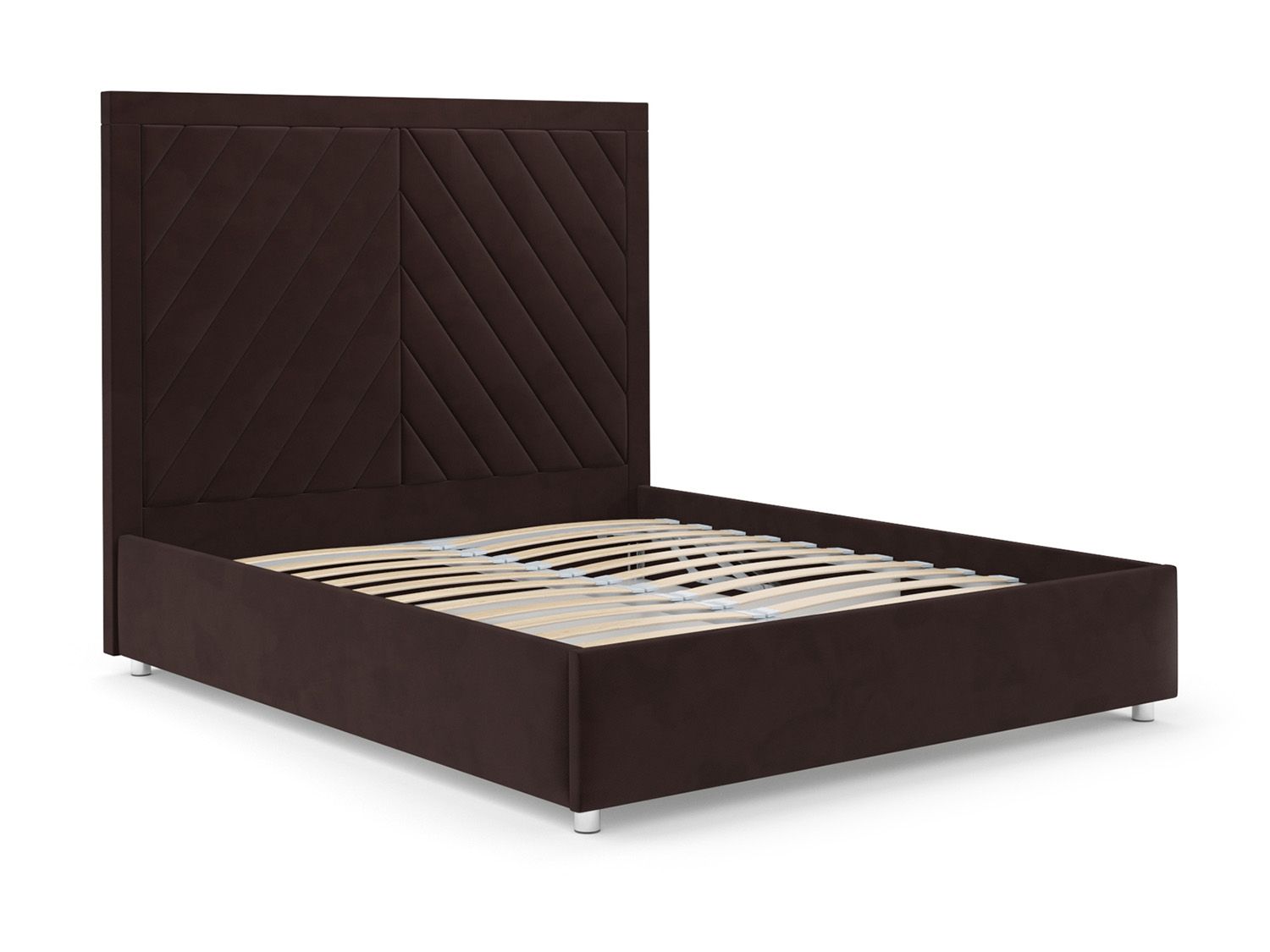 Кровать Мишель велюр шоколад HB-178 16 160