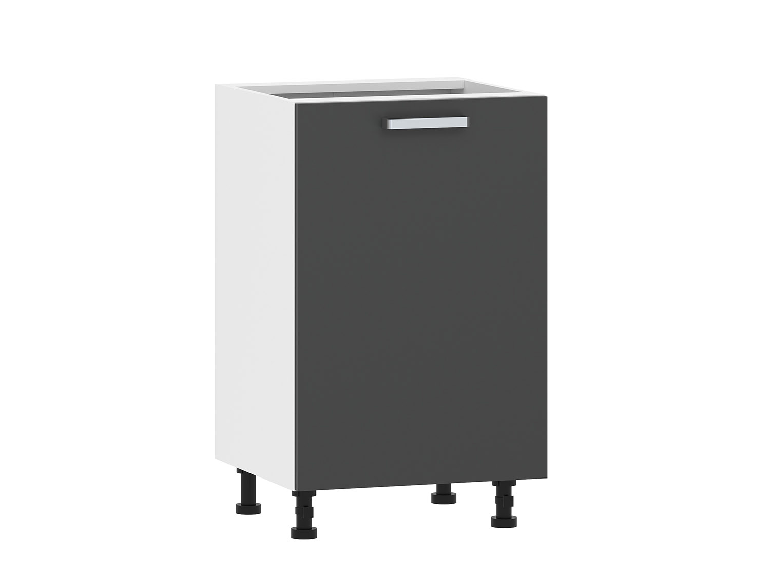 Борги 100.01 500 тумба кухонная / Белый/Антрацит