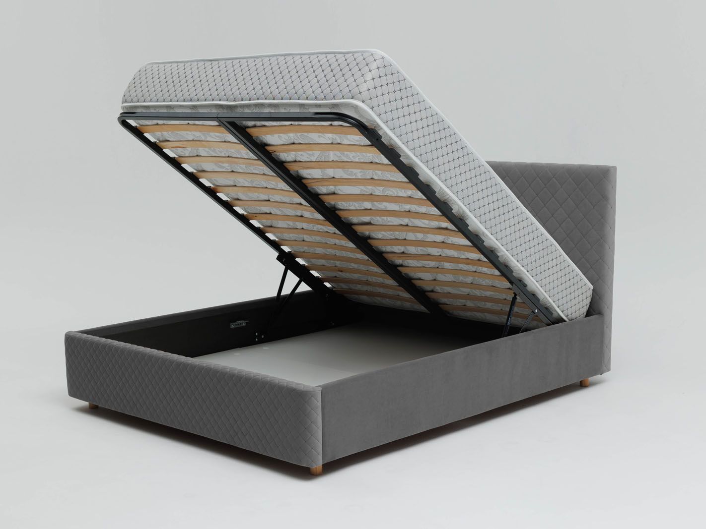 Кровать Galaxy 1400 с под. механизмом / серый №25