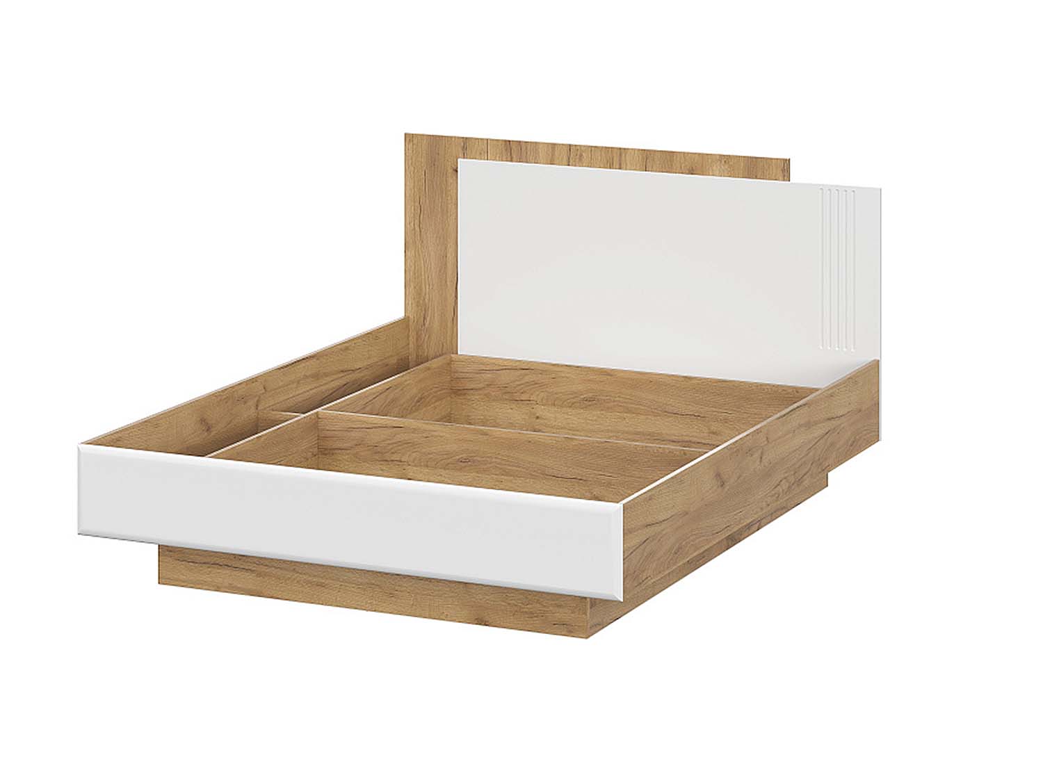 Спальня Милан 1 - Дуб Крафт золотой/Белый