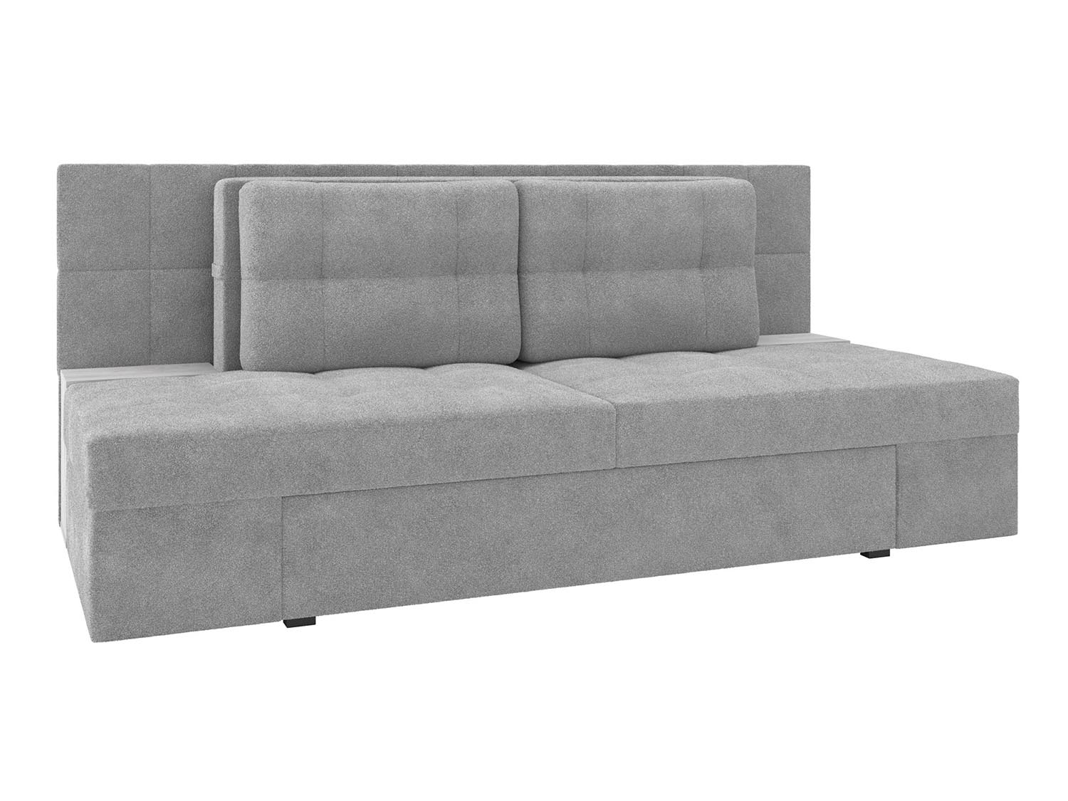 Даллас М диван-кровать / велюр джоя 022 сильвер / бетон пайн белый