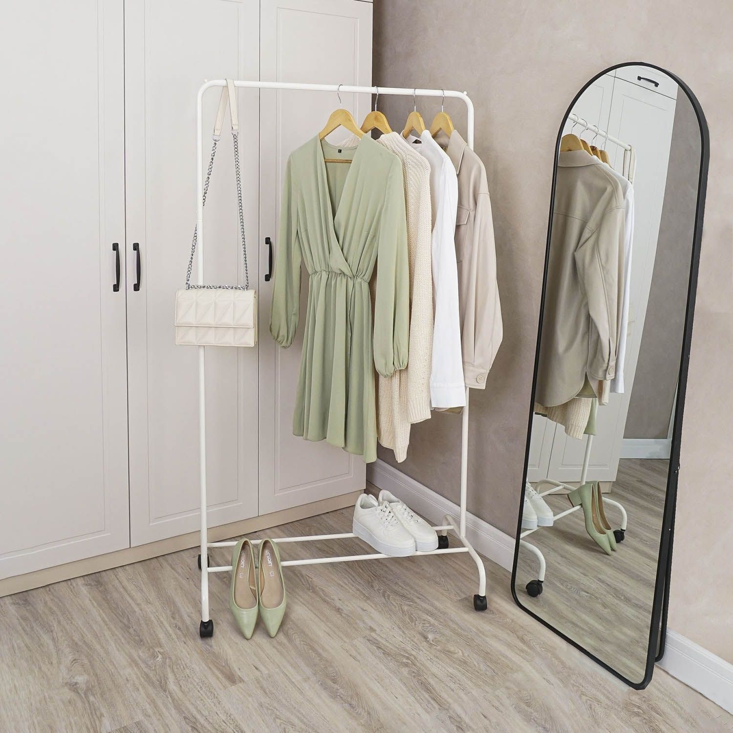 Вешалка гардеробная Радуга 2 Белый