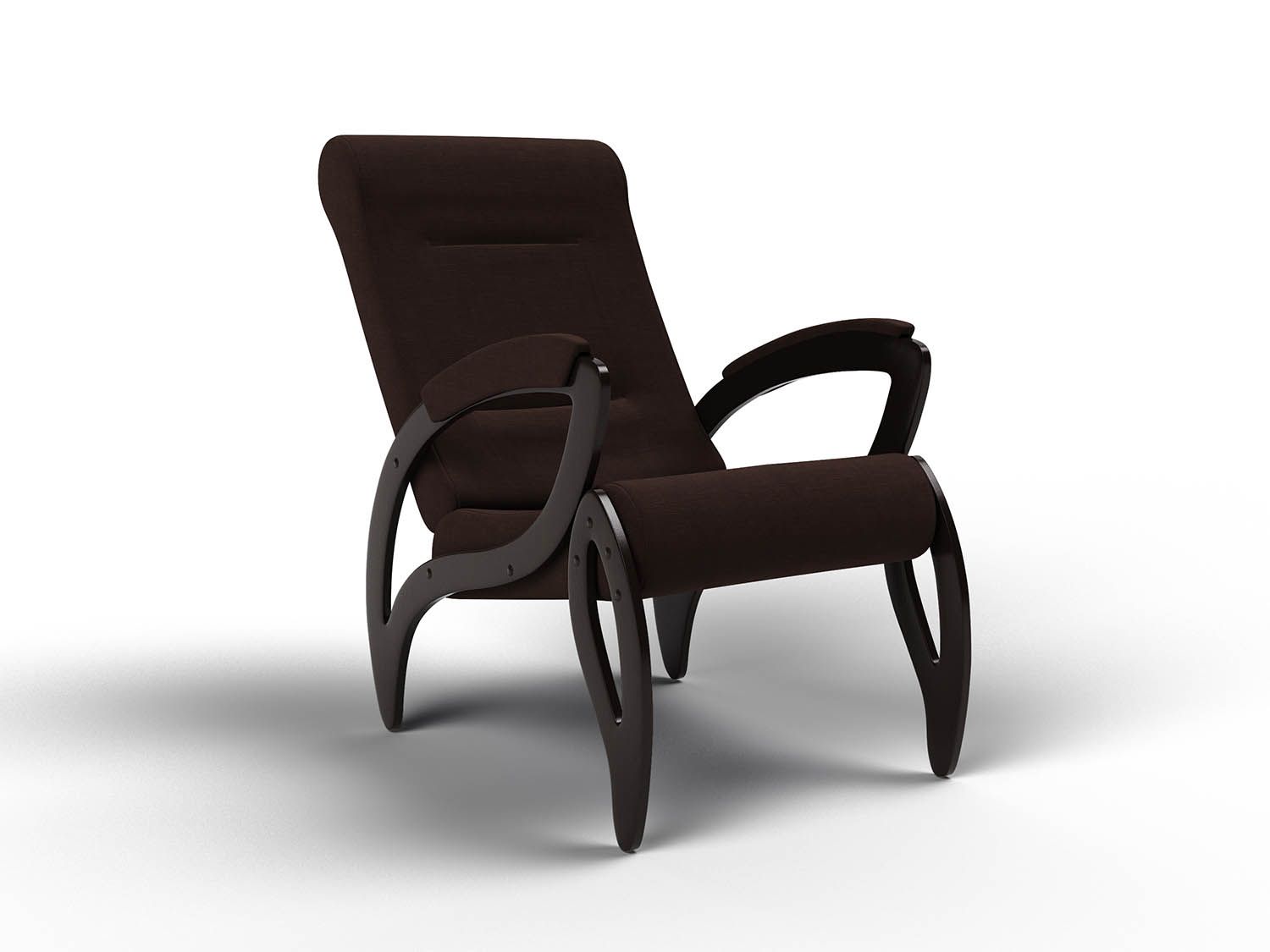 Кресло Зельден Черный / Шоколад