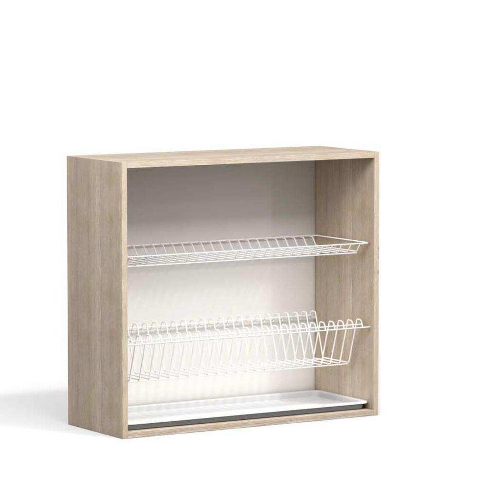 Анжелика шкаф навесной ШКН 800 С/ясень патина В 720