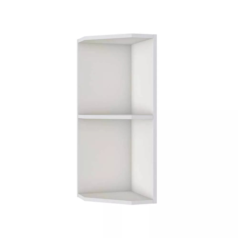 Маргарита шкаф навесной 275 торцевой открытый белый