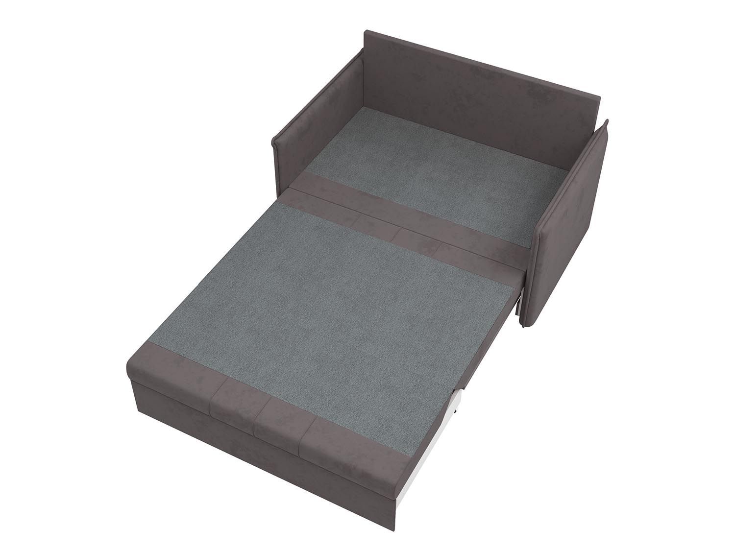 Дэнди диван-кровать 2 думки / велюр Fresh эспрессо / крем