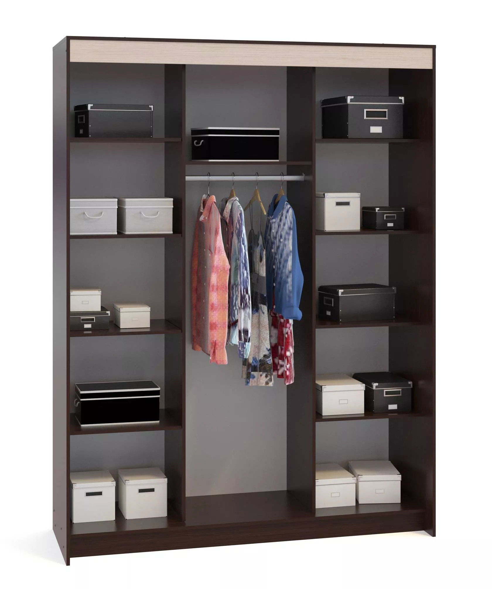 Шкаф-купе Контур ШР-186.31 Венге / Беленый дуб