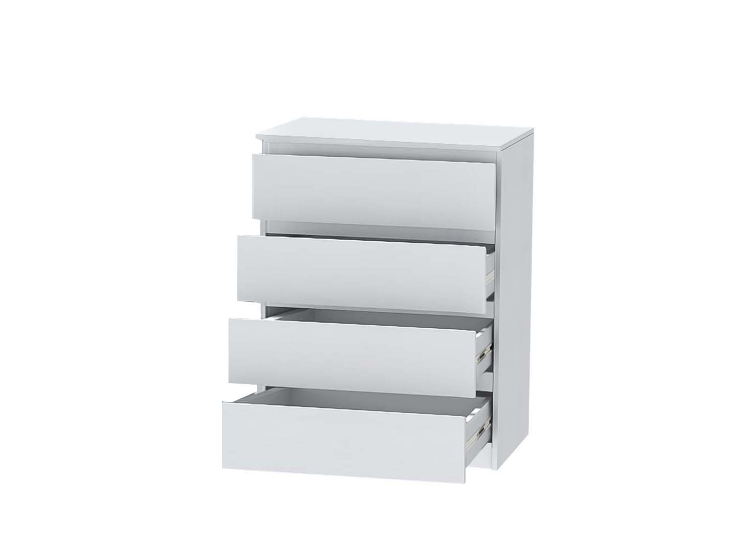 Кэт-1 комод 4 ящика - Белый