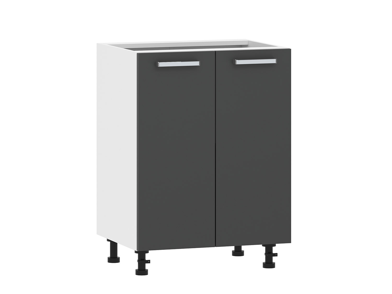 Борги 100.02 600 тумба кухонная / Белый/Антрацит