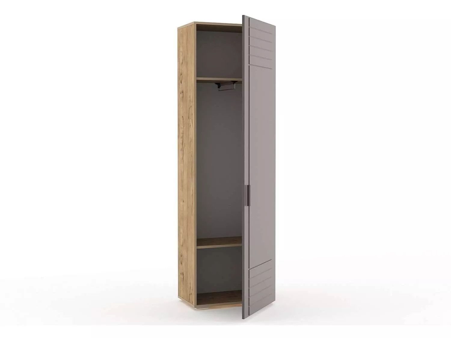 НМ 013.16 Шкаф для одежды Livorno /дуб бунратти / софт графит