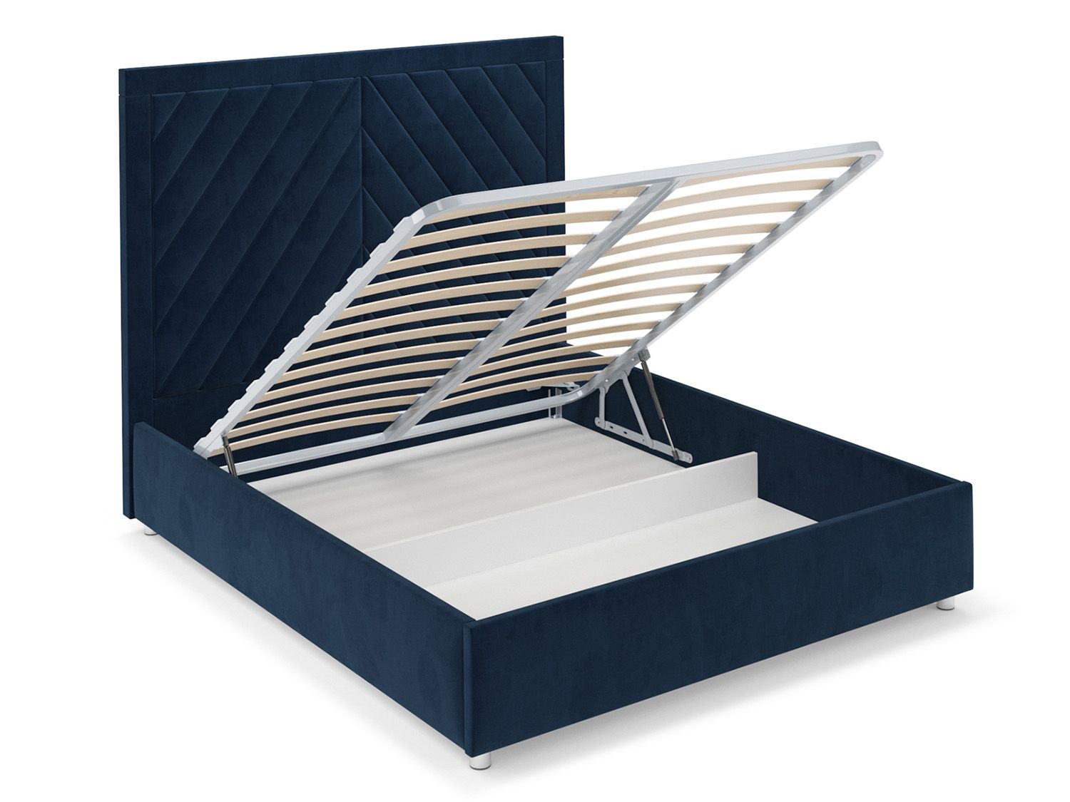 Кровать Мишель Темно-синий - Luna 034 160
