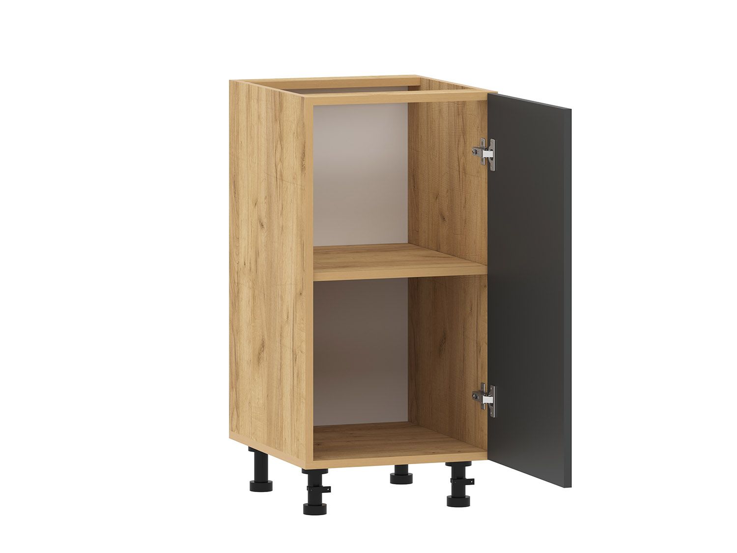 Борги 100.01 тумба кухонная (400) Дуб Крафт золотой / Антрацит