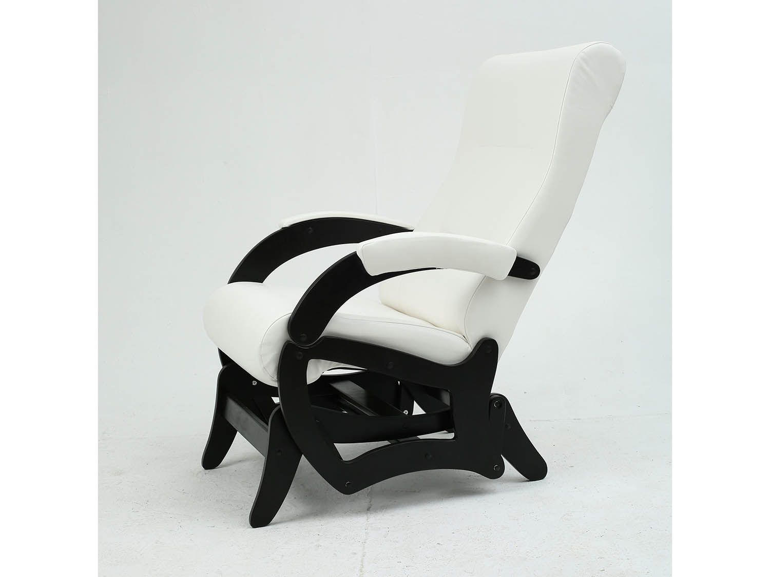 Кресло-маятник Амелия Черный / Крем