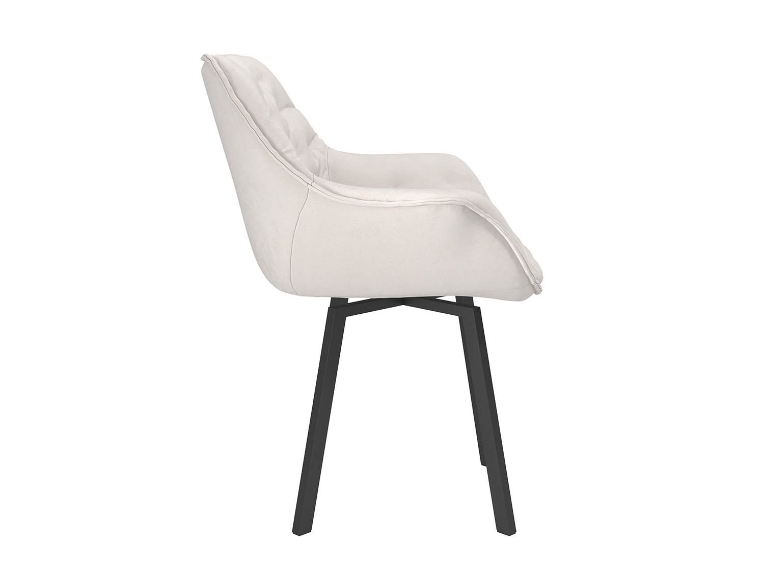 Квинта стул велюр тенерифе крем / черный