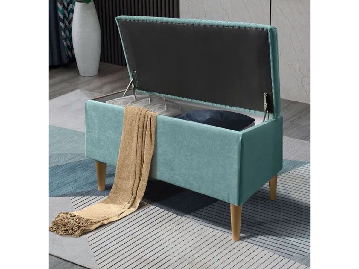 Банкетка А10 с ящиком бирюза №21