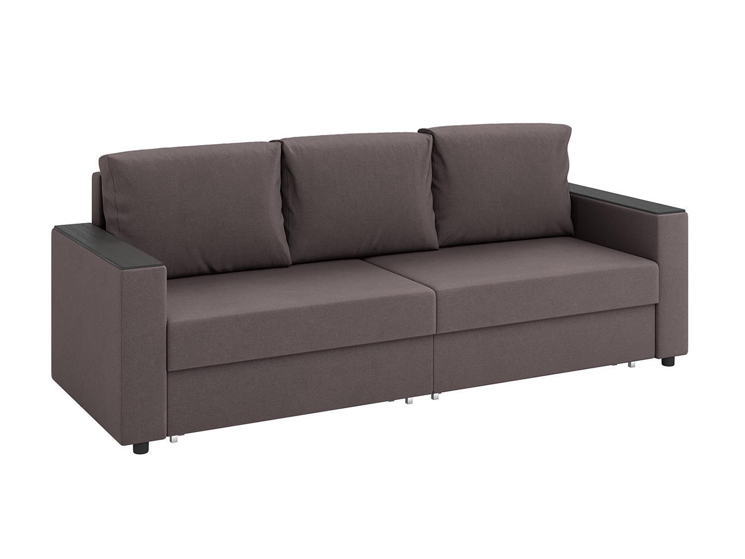 Гермес диван-кровать 3-х мест / велюр Parma 14 коричневый