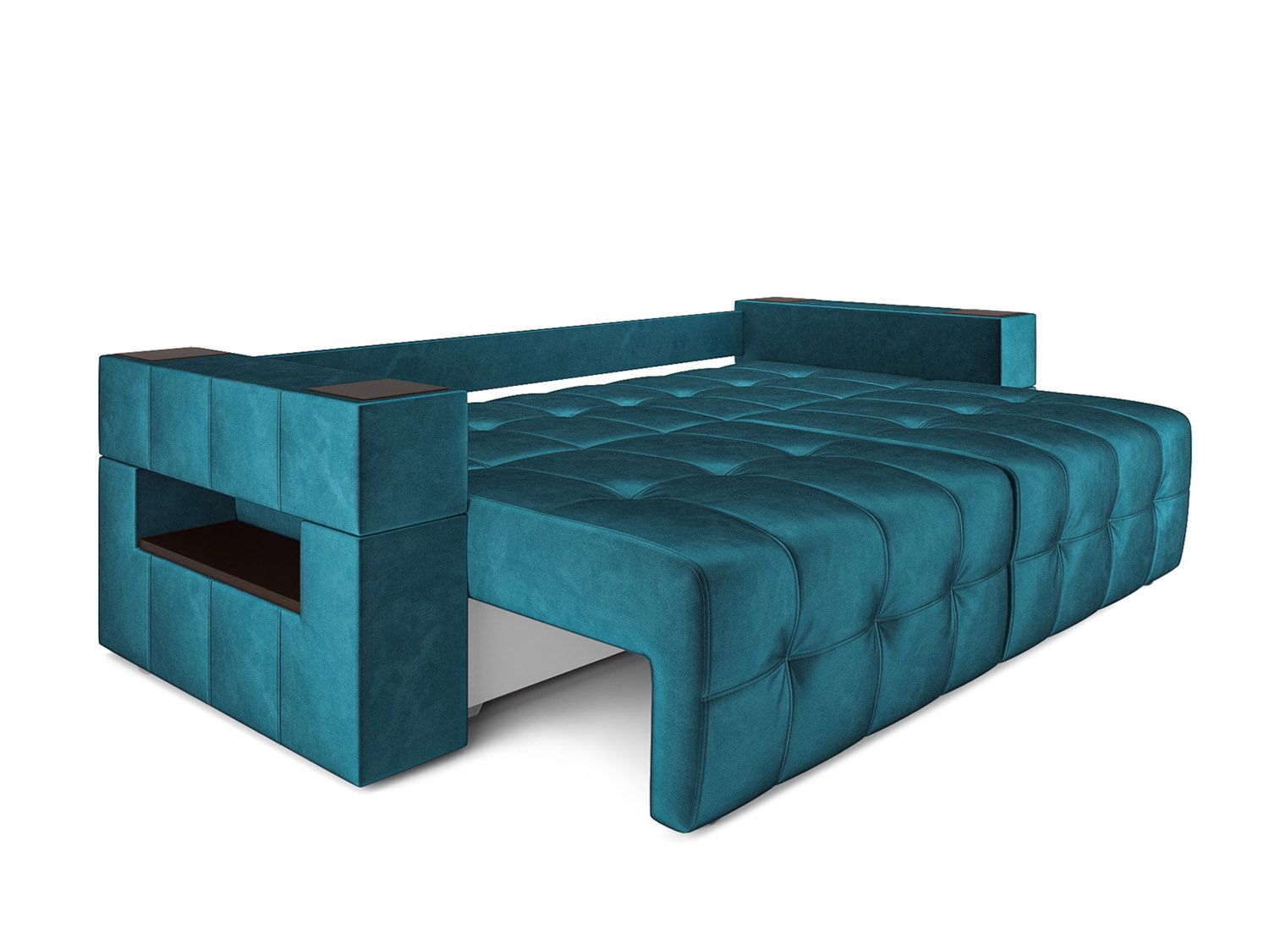 Диван Венеция бархат сине-зеленый STAR VELVET 43 BLACK GREEN