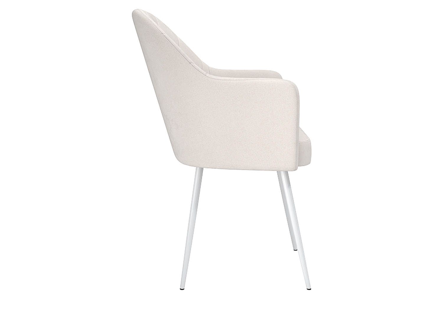 Киото Т стул велюр тенерифе крем / белый
