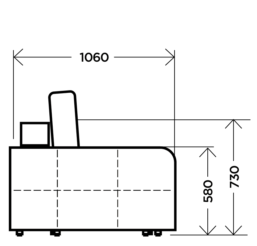 Диван Патрик 2 бежевый