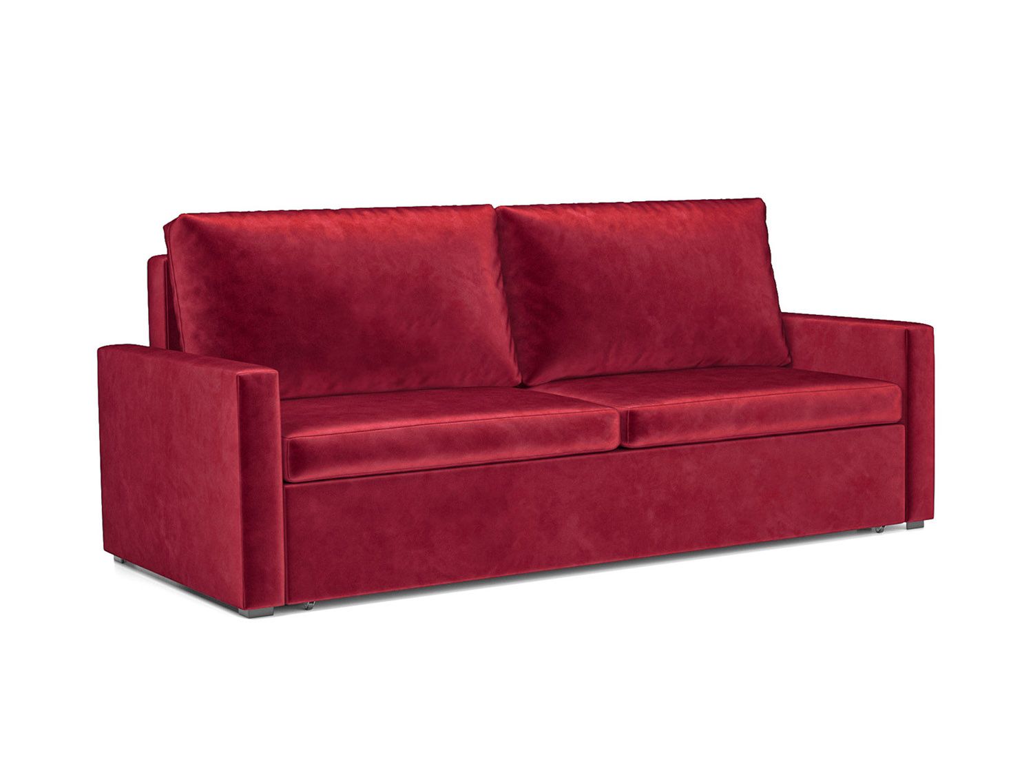 Диван Поло бархат красный  STAR VELVET 3 DARK RED