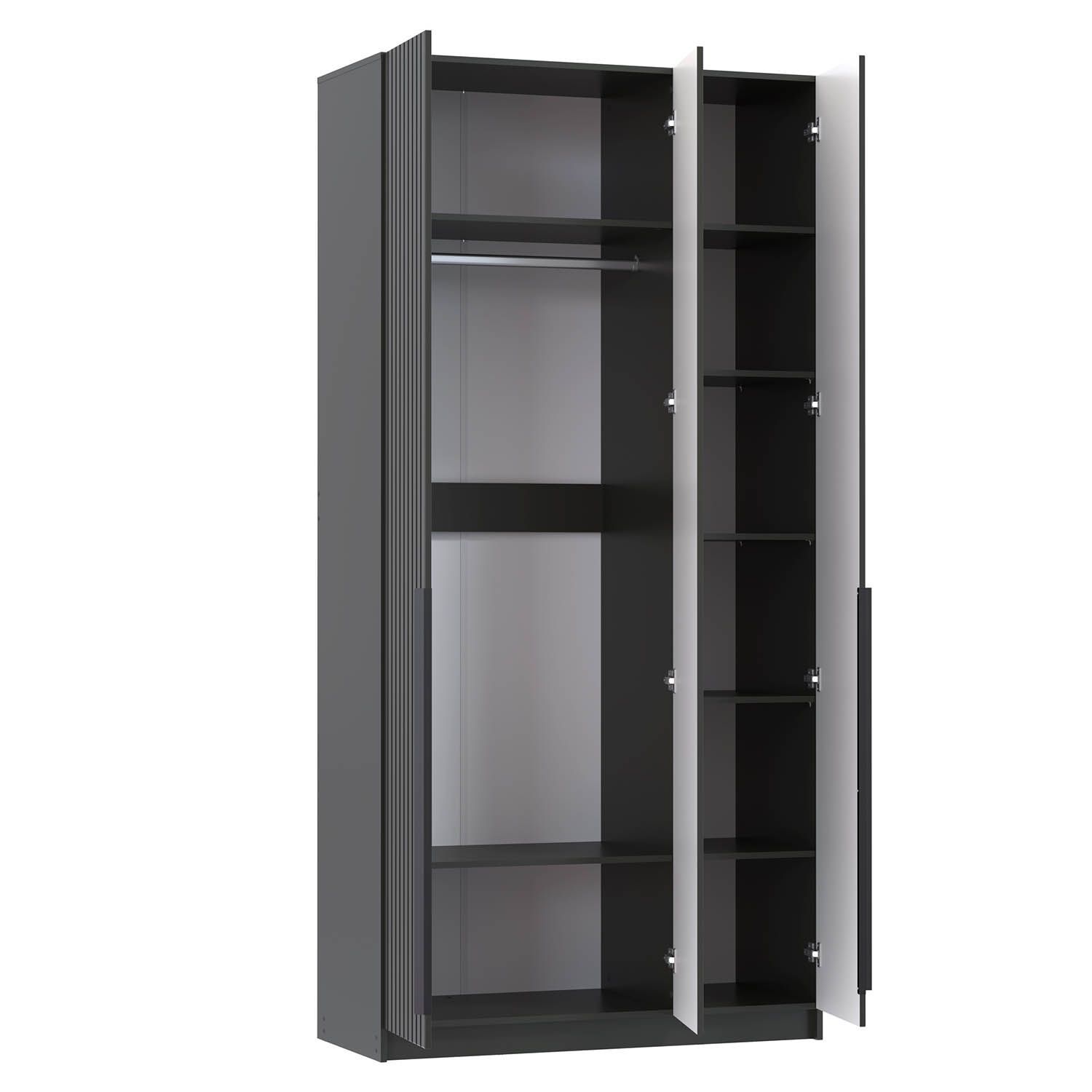 Брандо шкаф для одежды 67.08 МДФ Диамант серый