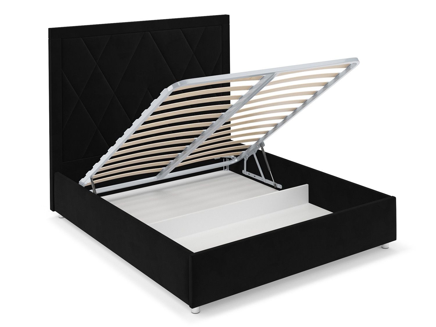 Кровать Треви велюр чёрный НВ-178 17 160