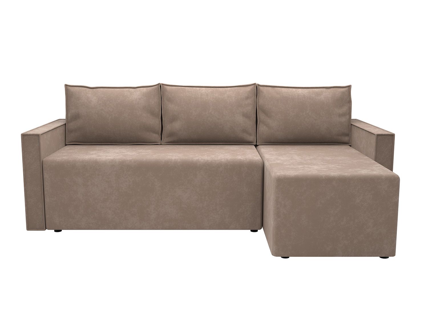 Диван Берта угловой велюр беж