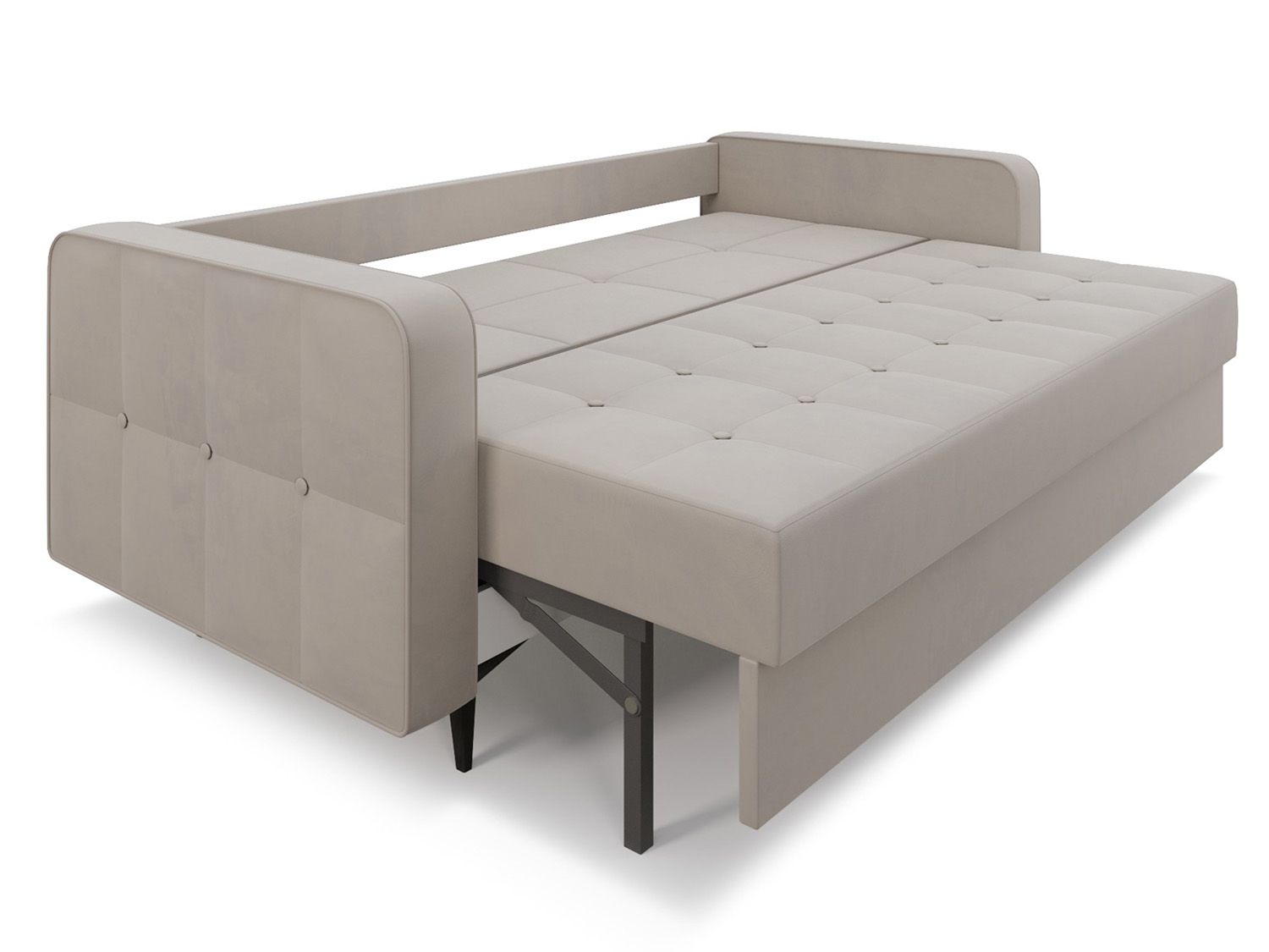 Диван Снеп бархат бежевый STAR VELVET 6 LIGHT Beige