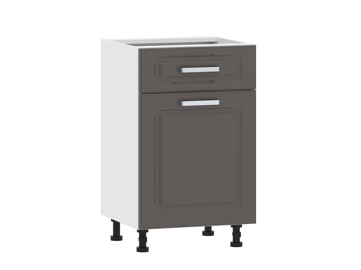 Вокс 100.08 500 тумба кухонная / Белый/Графит