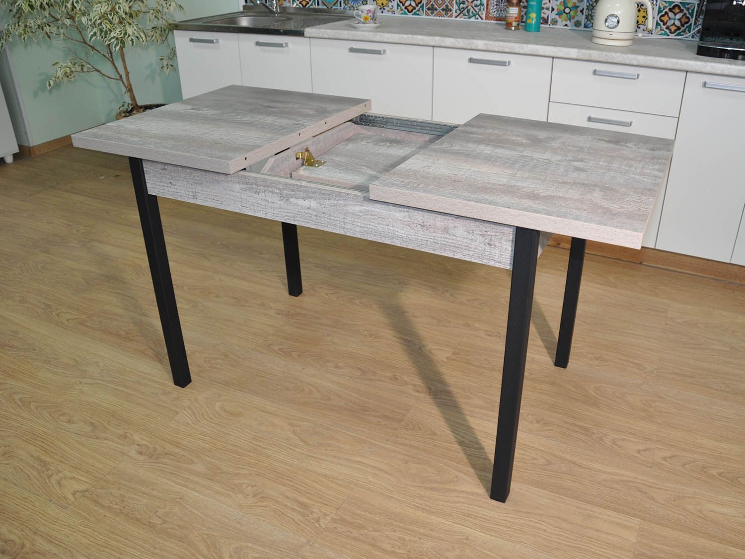 Обеденная группа Колорадо / Стул Х 4 шт. / Бетон темный/черный / бид 01