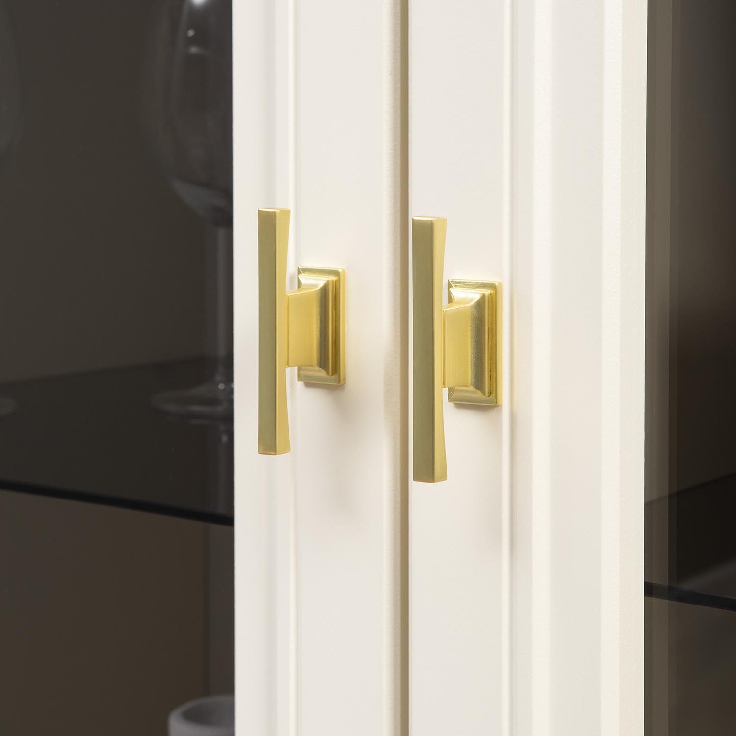 Марион шкаф-витрина 16.397.02 Слоновая кость