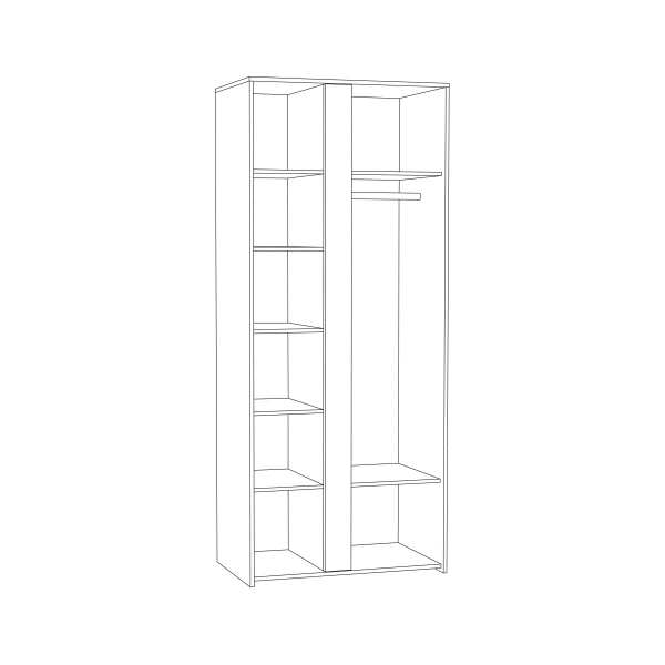 Трувор Шкаф 13.204.01 Дуб Гранж Песочный/Интра