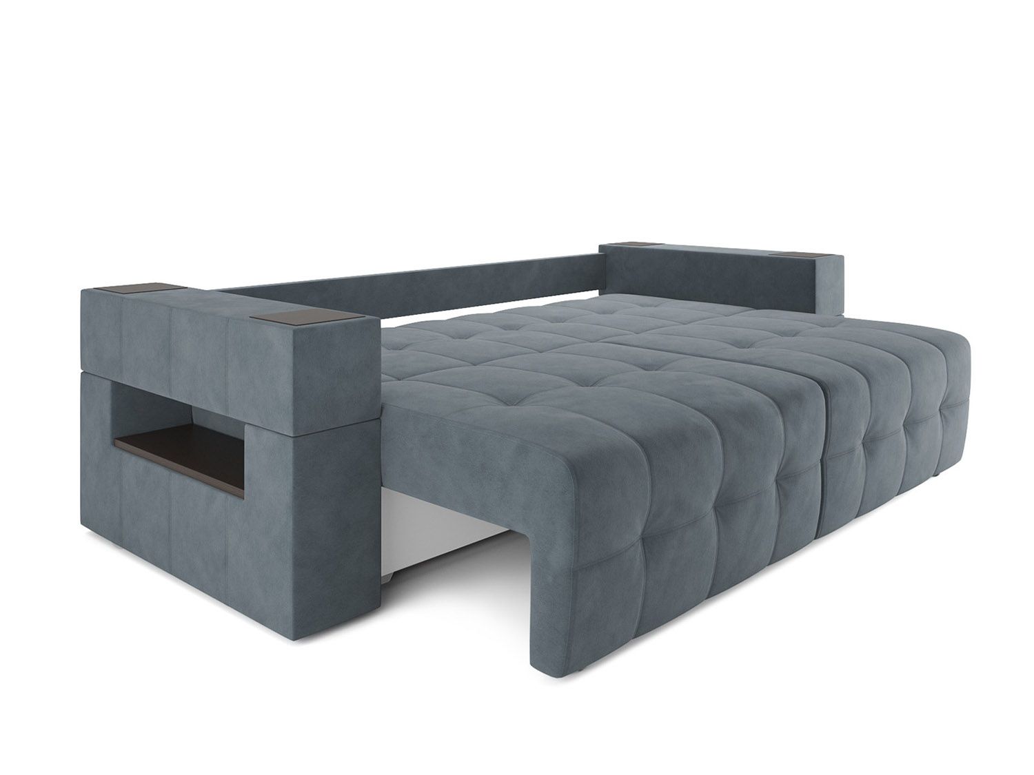 Диван Венеция велюр серо-синий HB-178 26