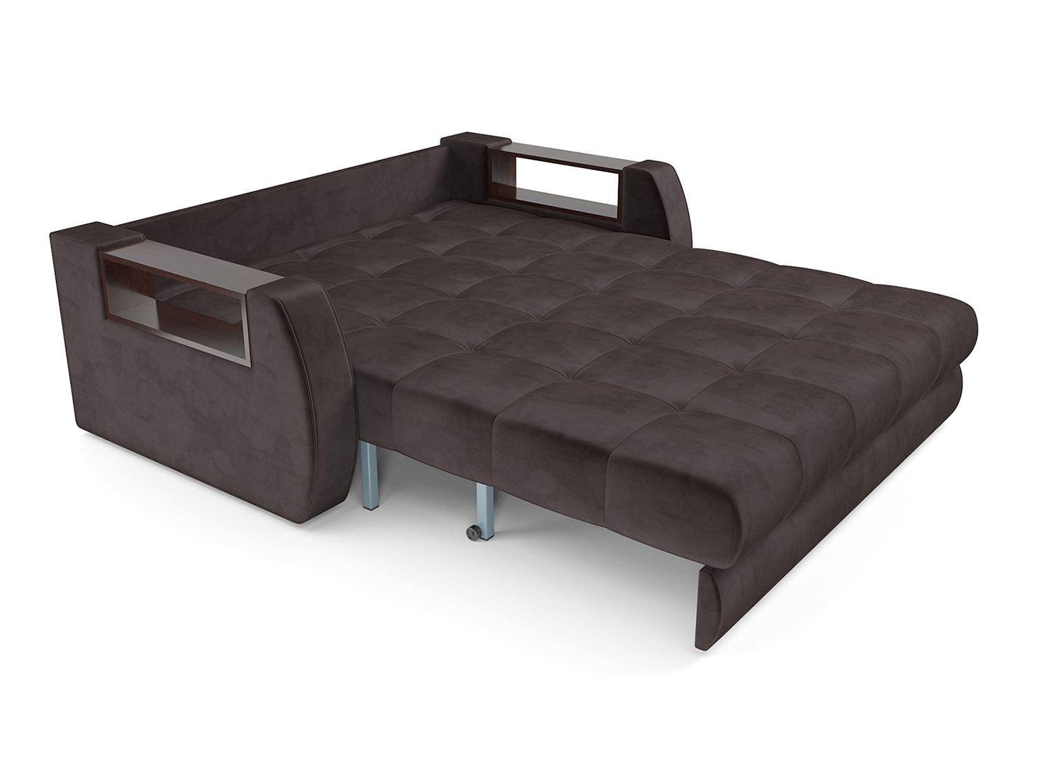 Диван Аккордеон Барон №3 бархат шоколадный STAR VELVET 60 COFFEE