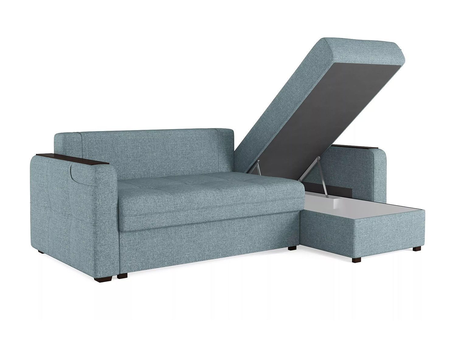 Диван угловой Смарт 3 2Т-1Пф Рогожка шерлок 975