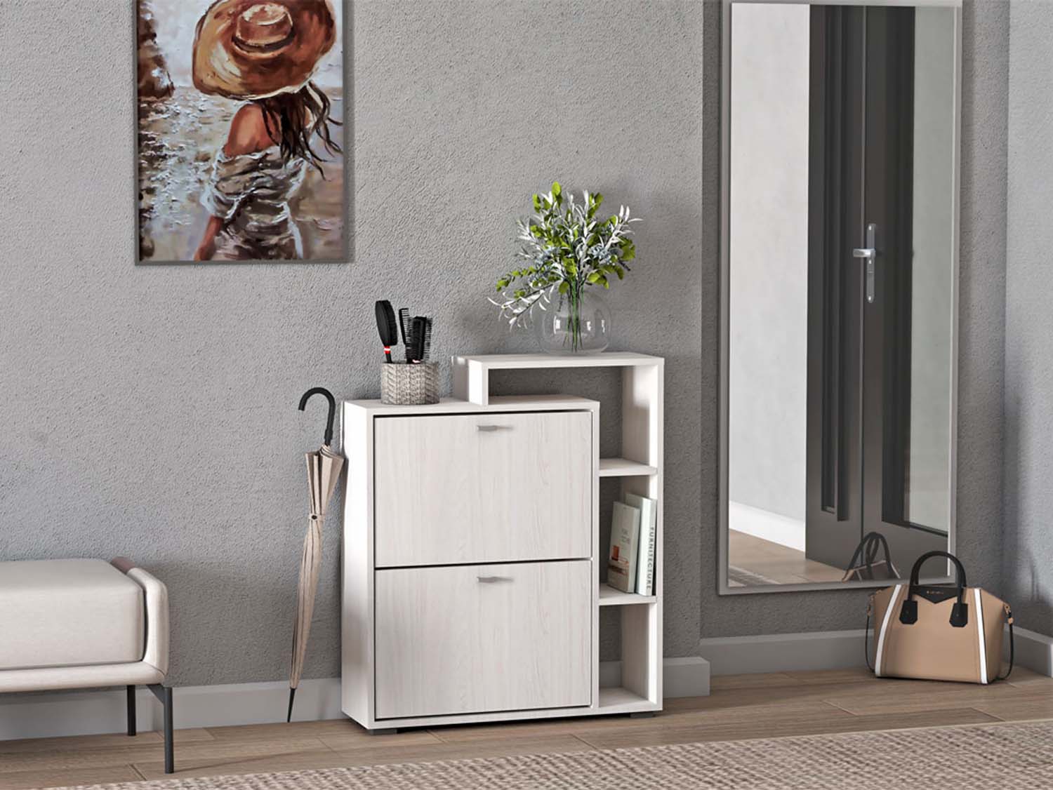 Обувница №4 - Ясень Анкор светлый