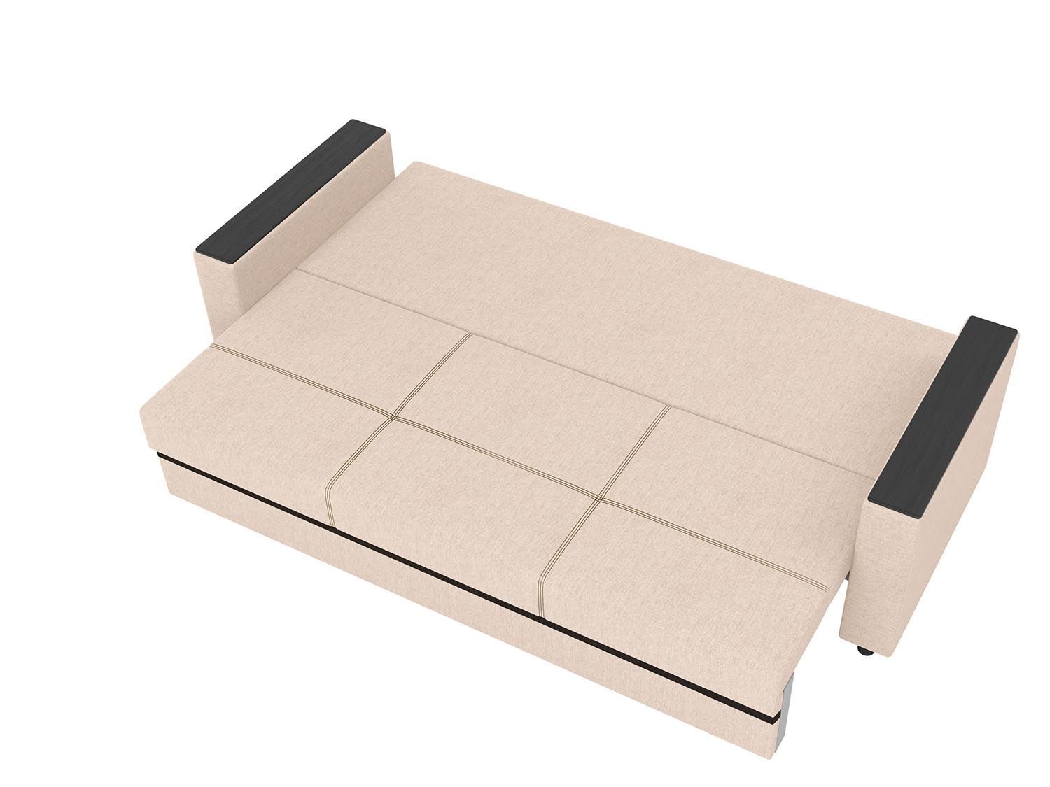 Смарт диван-кровать 3-х мест / жаккард крона крем