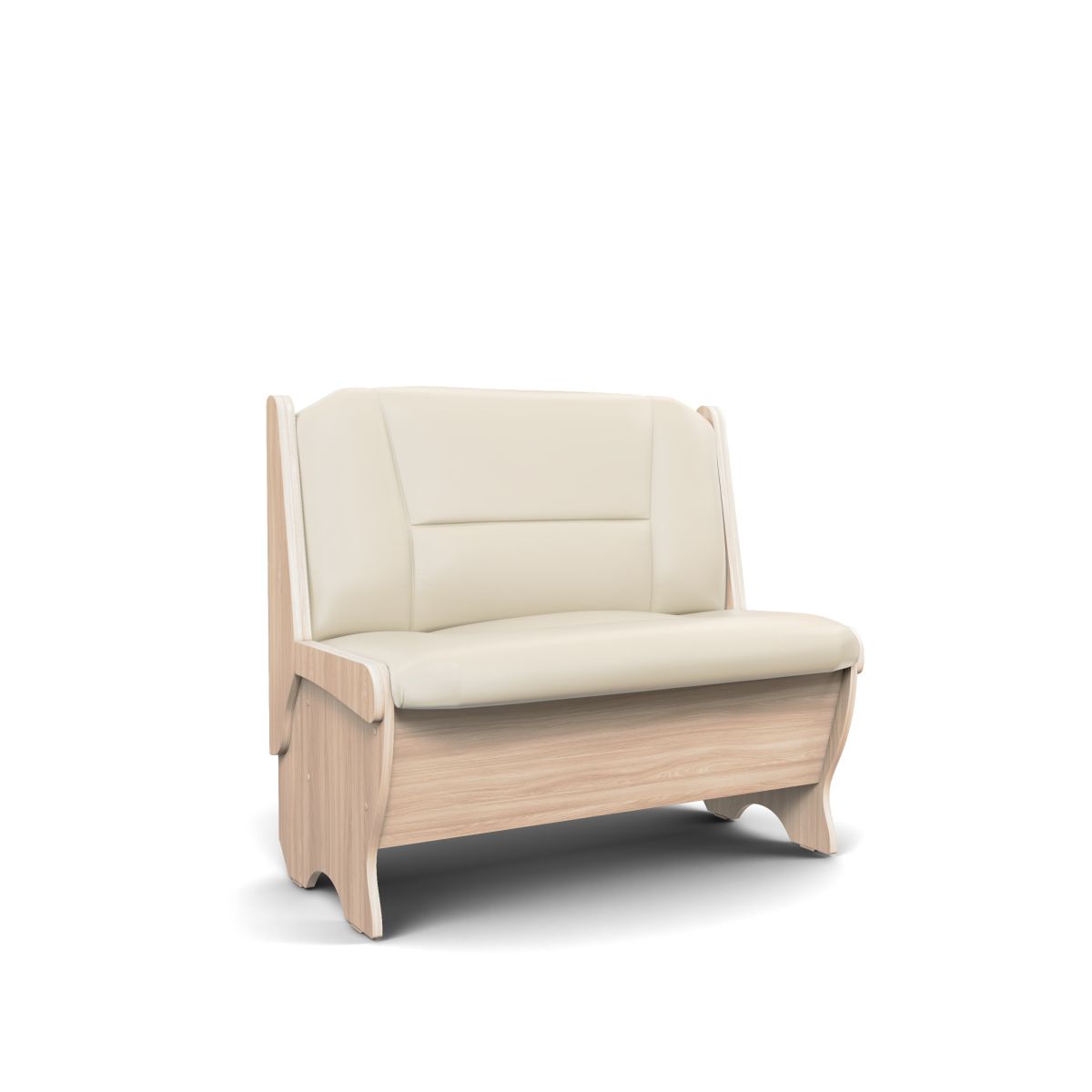 Скамья Лотос 950 ясень светлый/крем