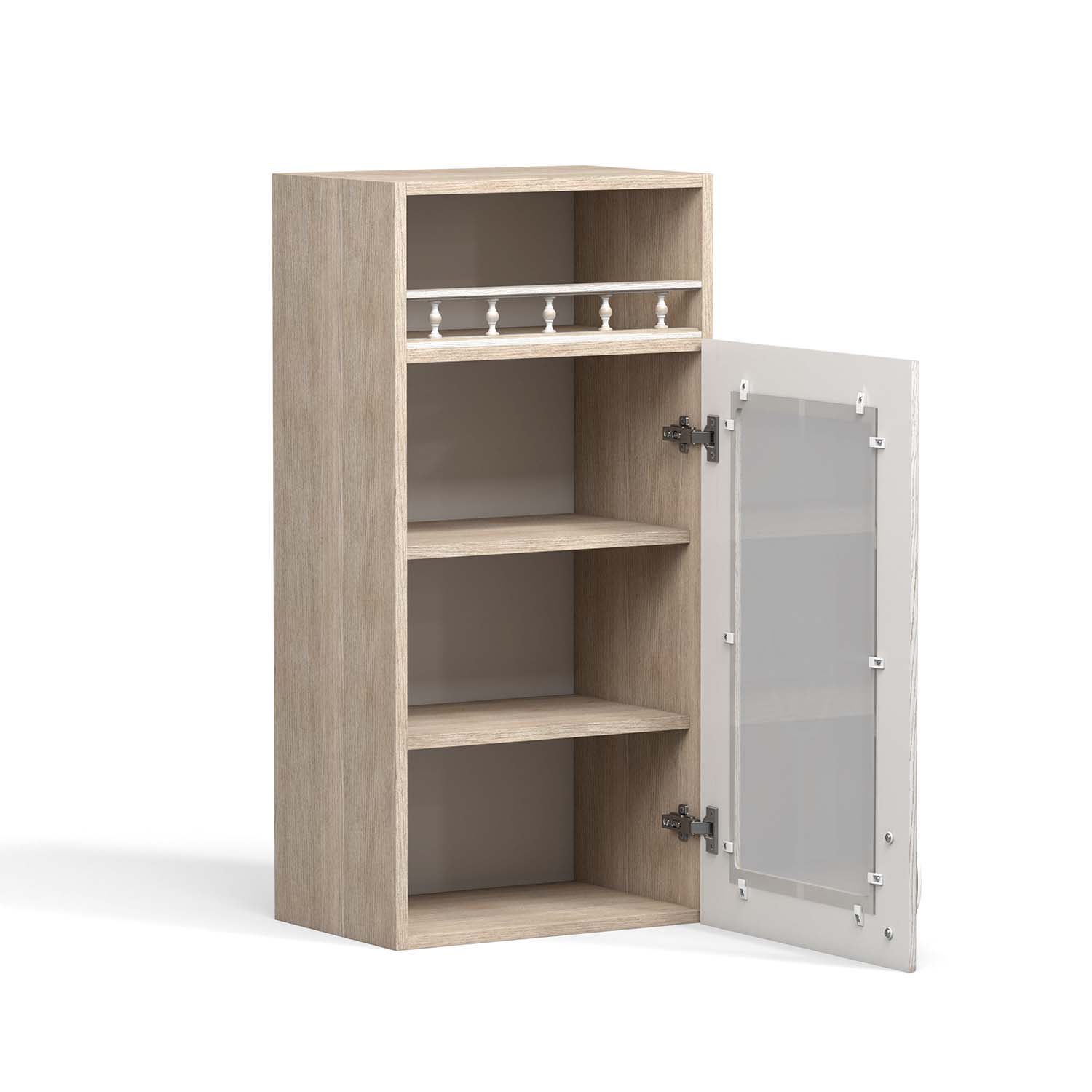 Флоренция шкаф навесной ШКН 450 ПВ / Ясень/Ясень патина В 920