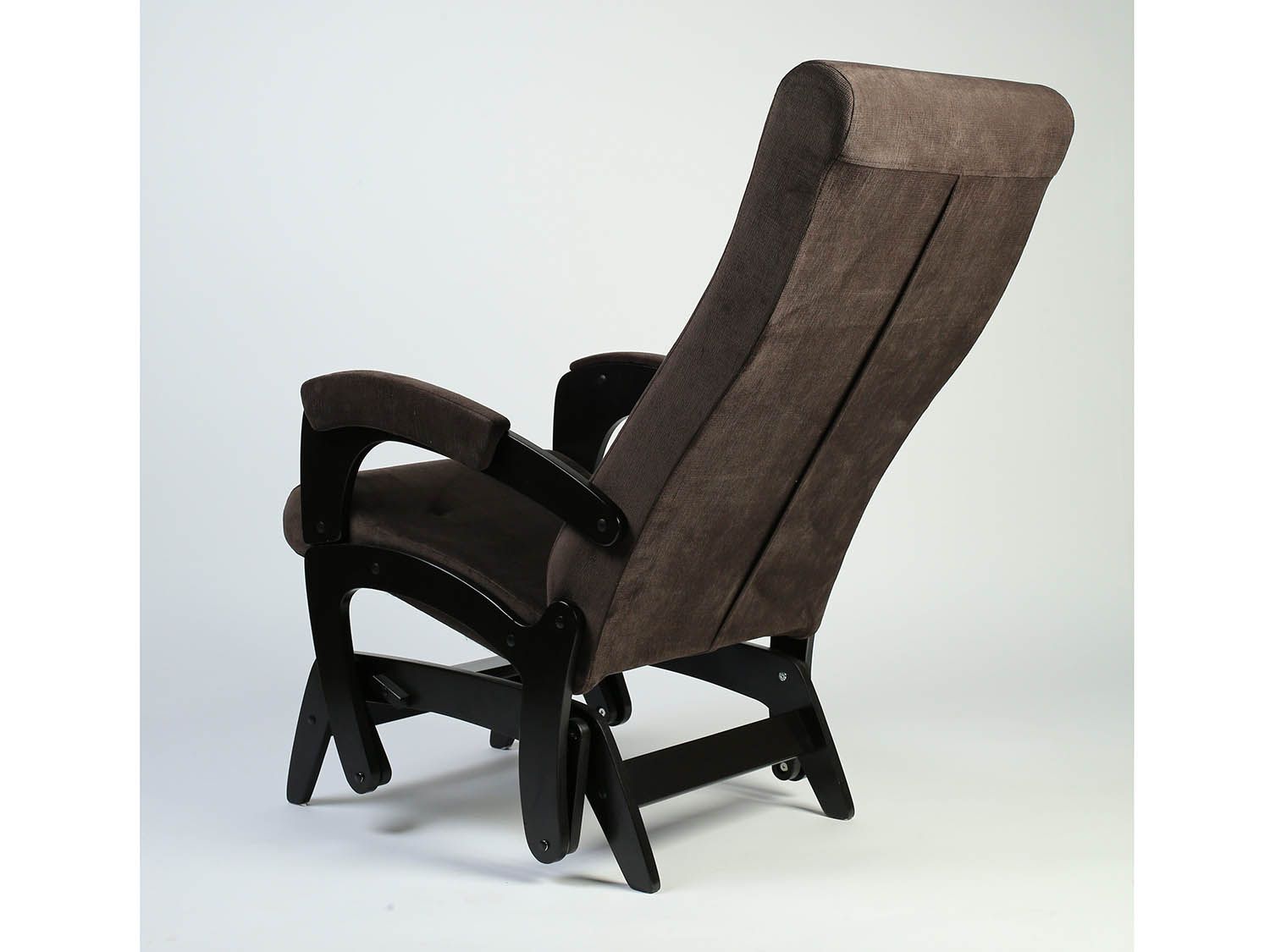 Кресло-маятник Версаль Черный / Кофе с молоком