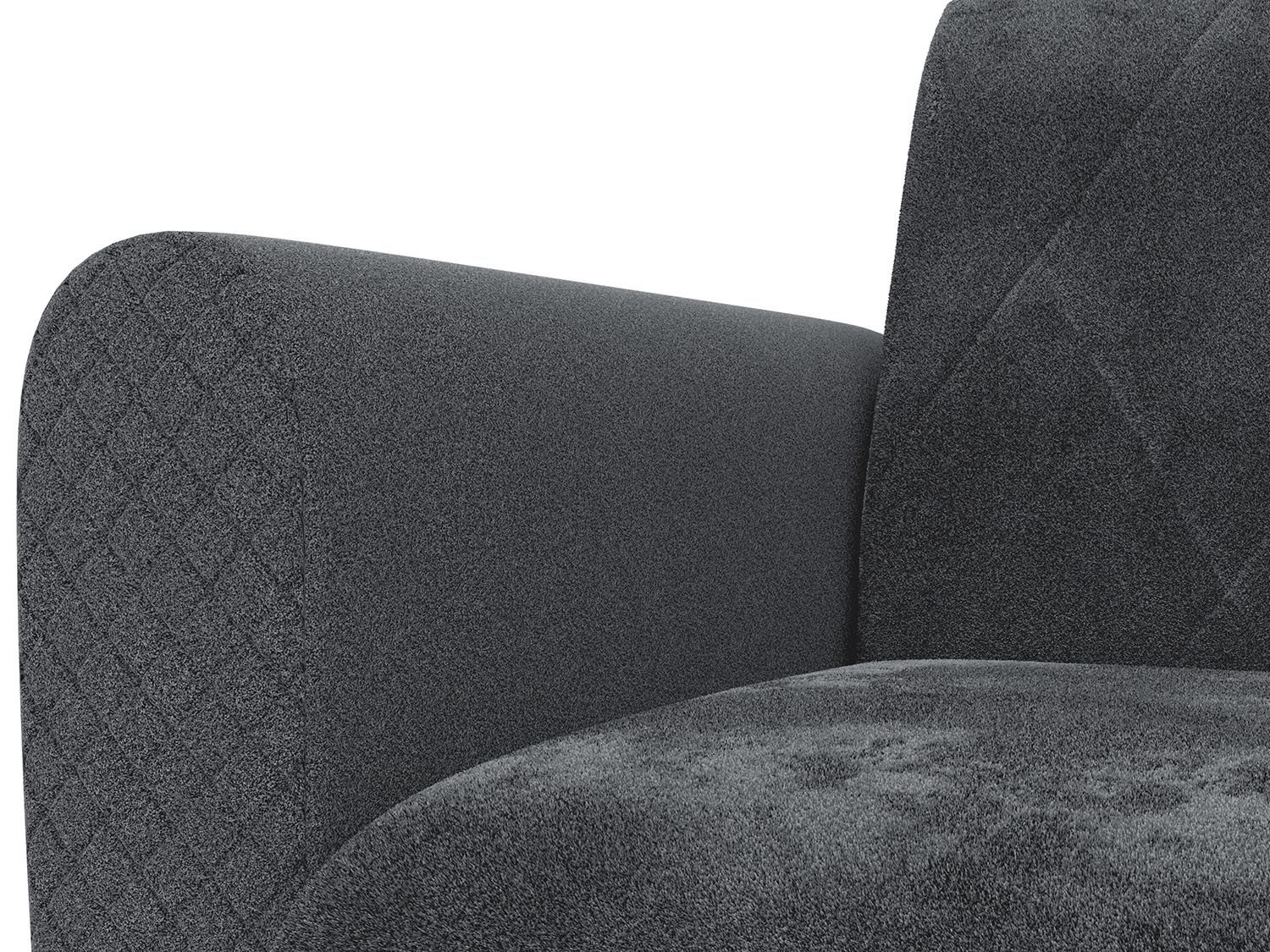 Эдвин А кресло-кровать / велюр джоя 018 графит