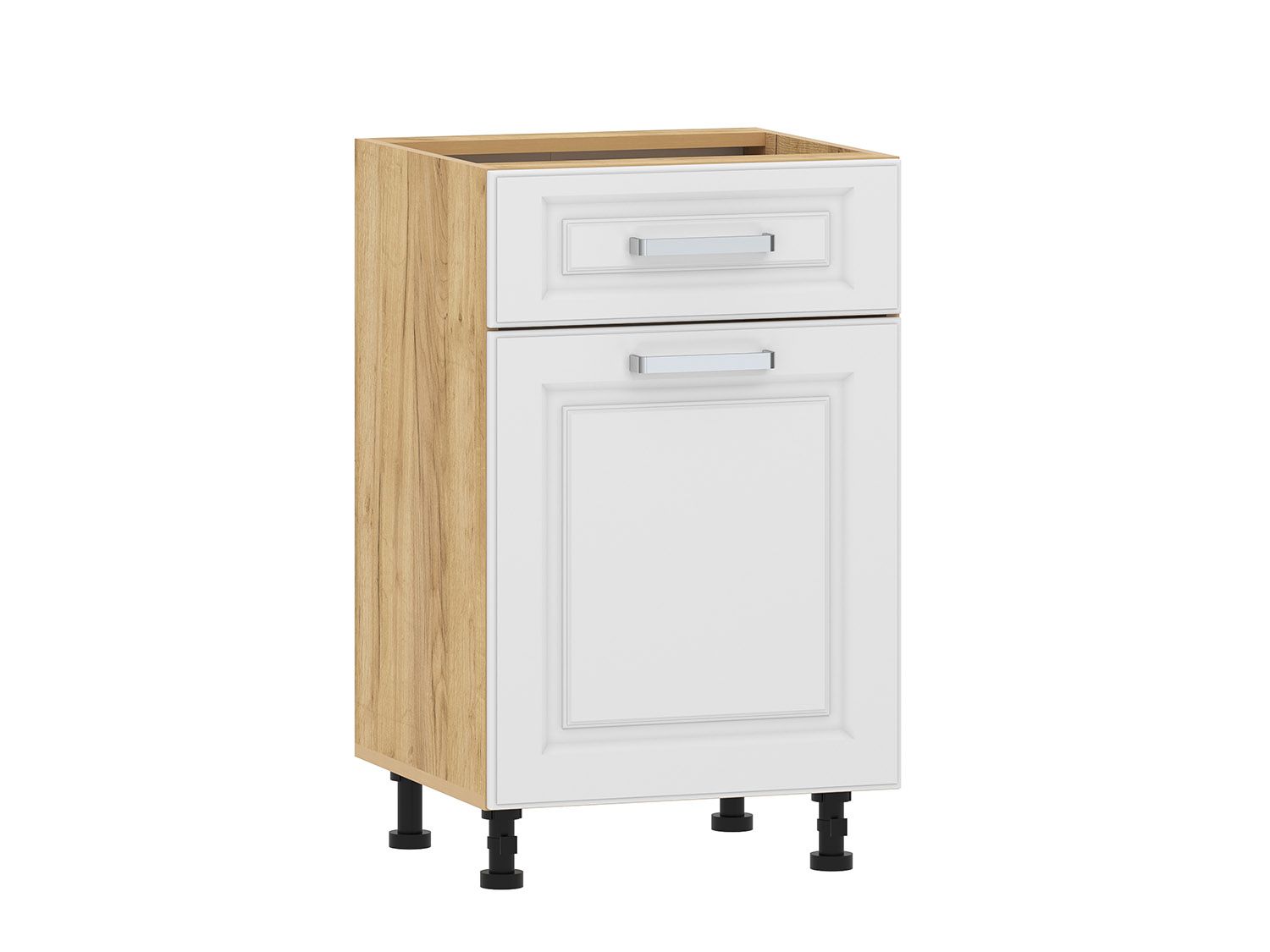 Вокс 100.08 500 тумба кухонная / Дуб крафт золотой/Меренга