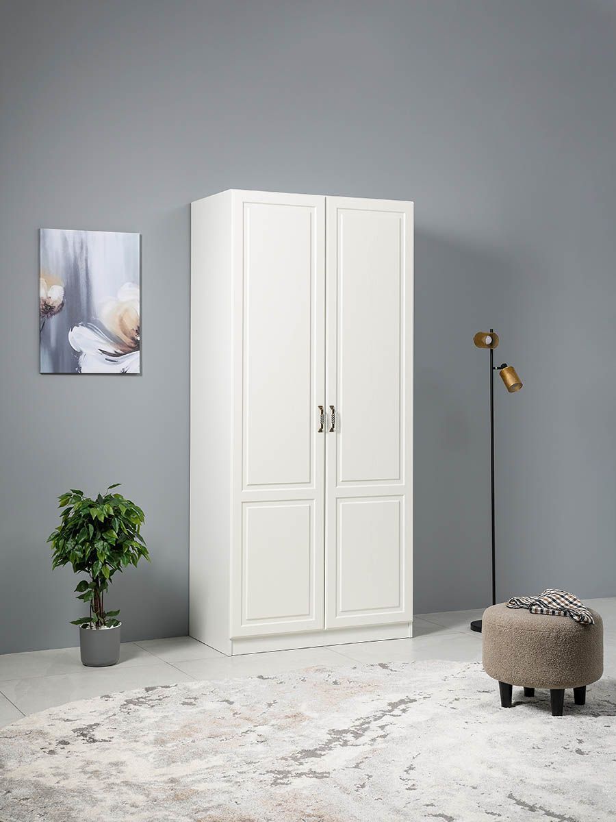 Ливерпуль Шкаф для одежды 13.134.01 Белый/Ясень ваниль