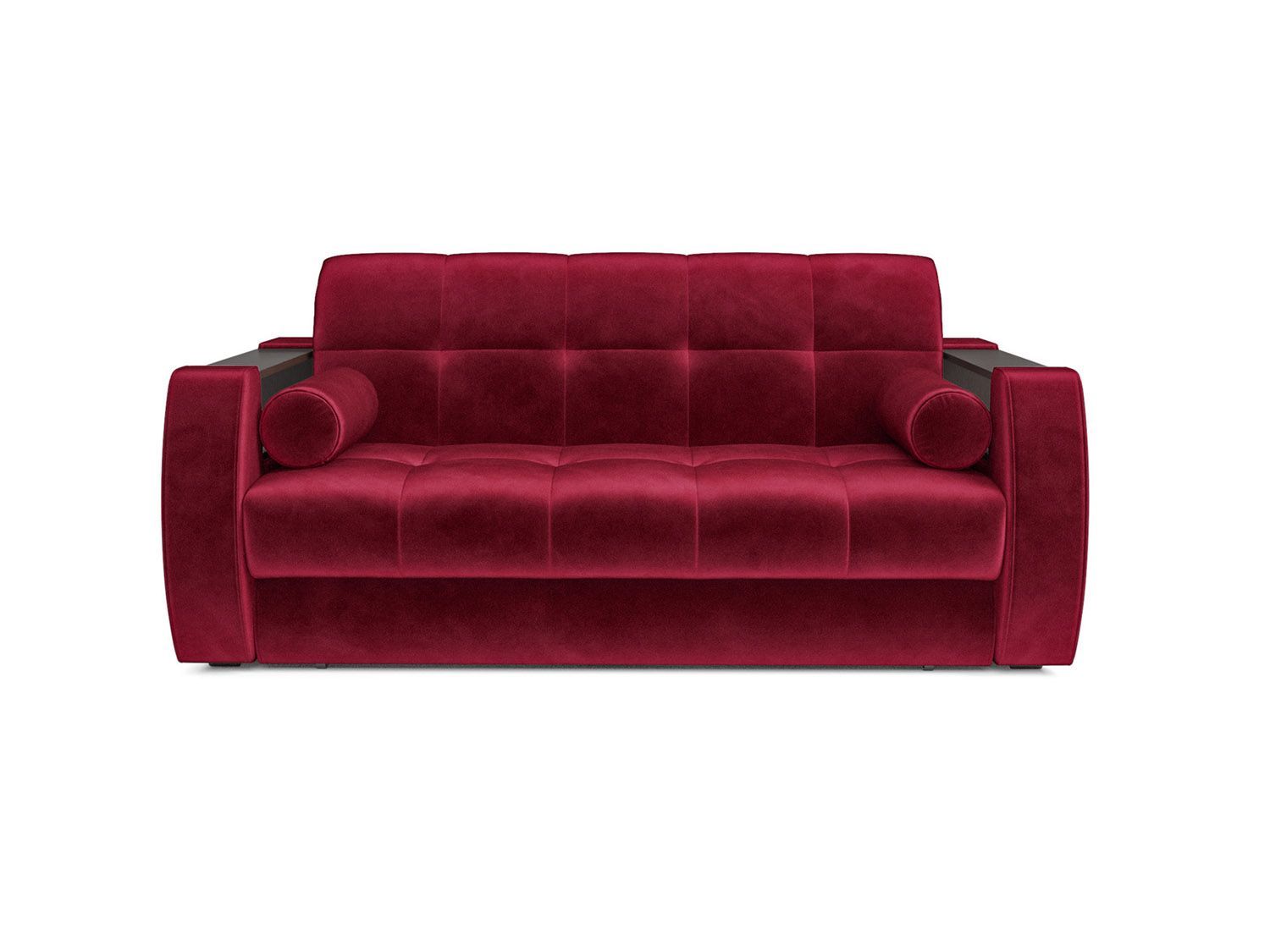 Диван Аккордеон Барон №3 бархат красный  STAR VELVET 3 DARK RED