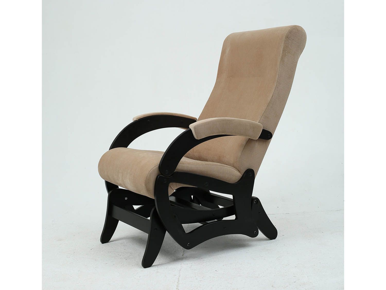 Кресло-маятник Амелия Черный / Песок