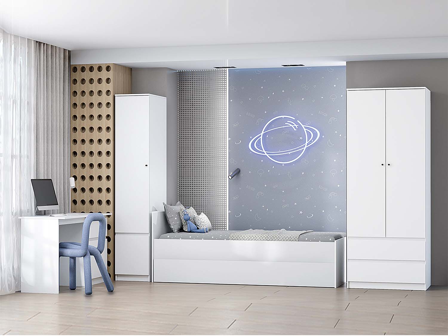 Детская Кэт-1 набор 1 - Белый