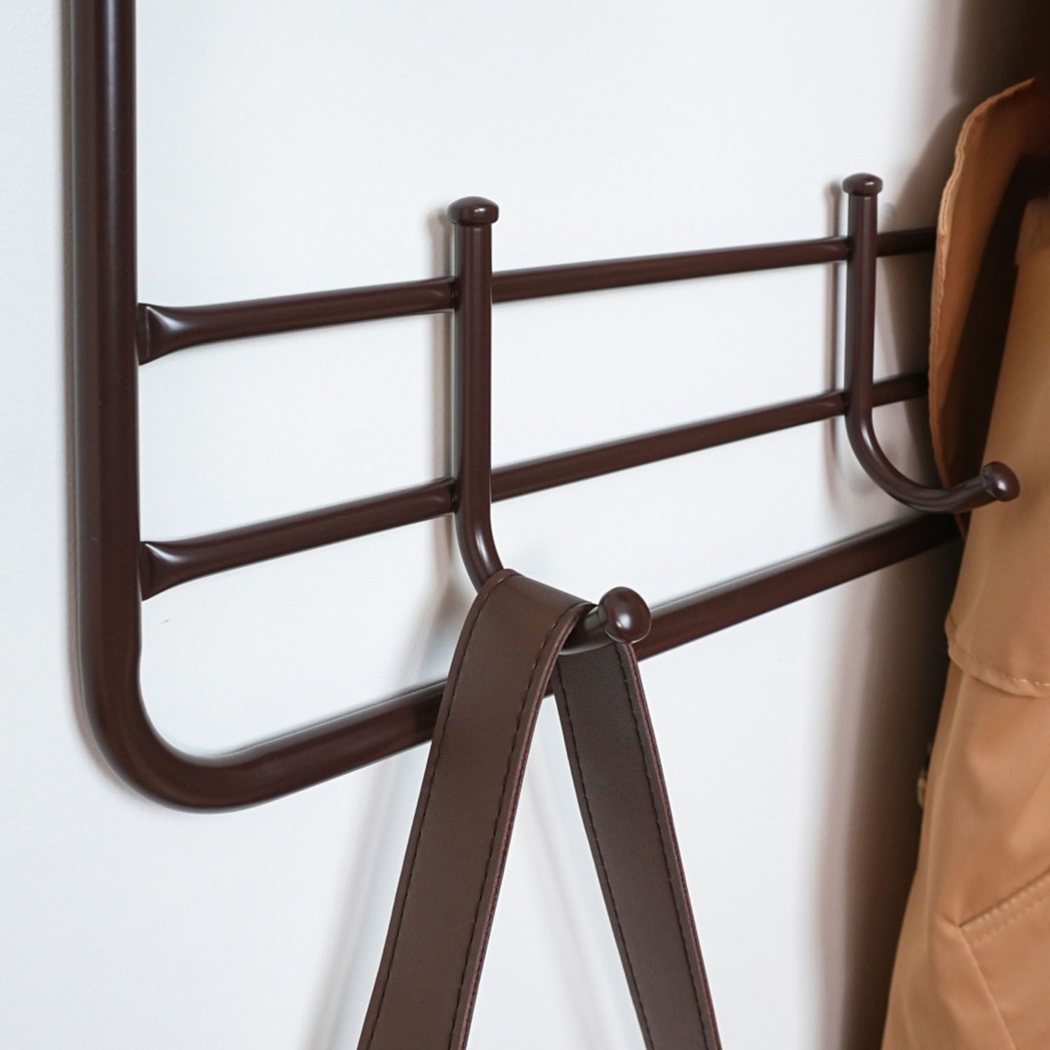 Вешалка 2-х ярусная 80 коричневый