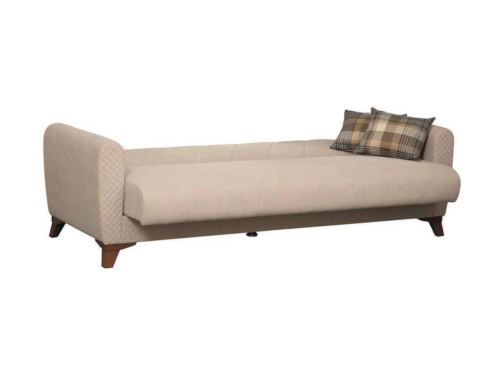 Эдвин М диван-кровать 3-х местный / велюр прага капучино