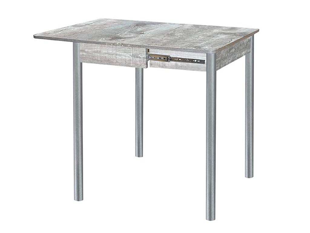 Глайдер стол обеденный / бетон темный/металлик